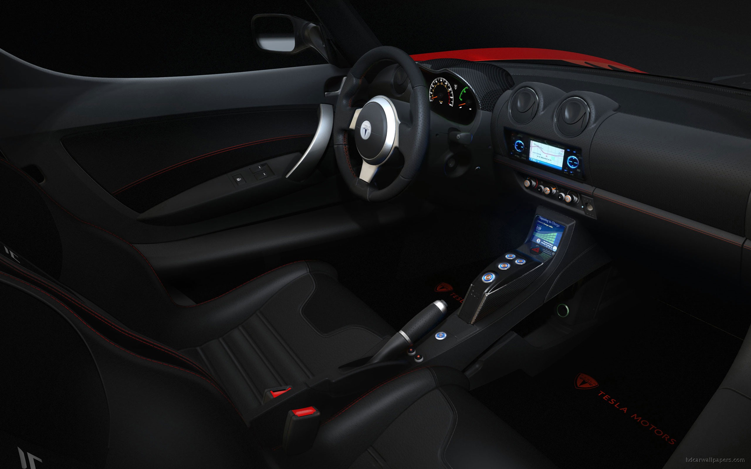 Tesla makes it easy to keep your vehicle charged at home, work and while traveling as long as you take. Tesla Roadster Sport Interior Wallpaper | HD Car