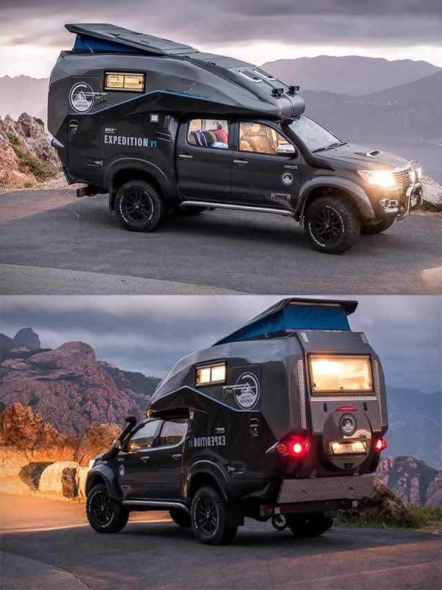 Toyota hilux camping setup