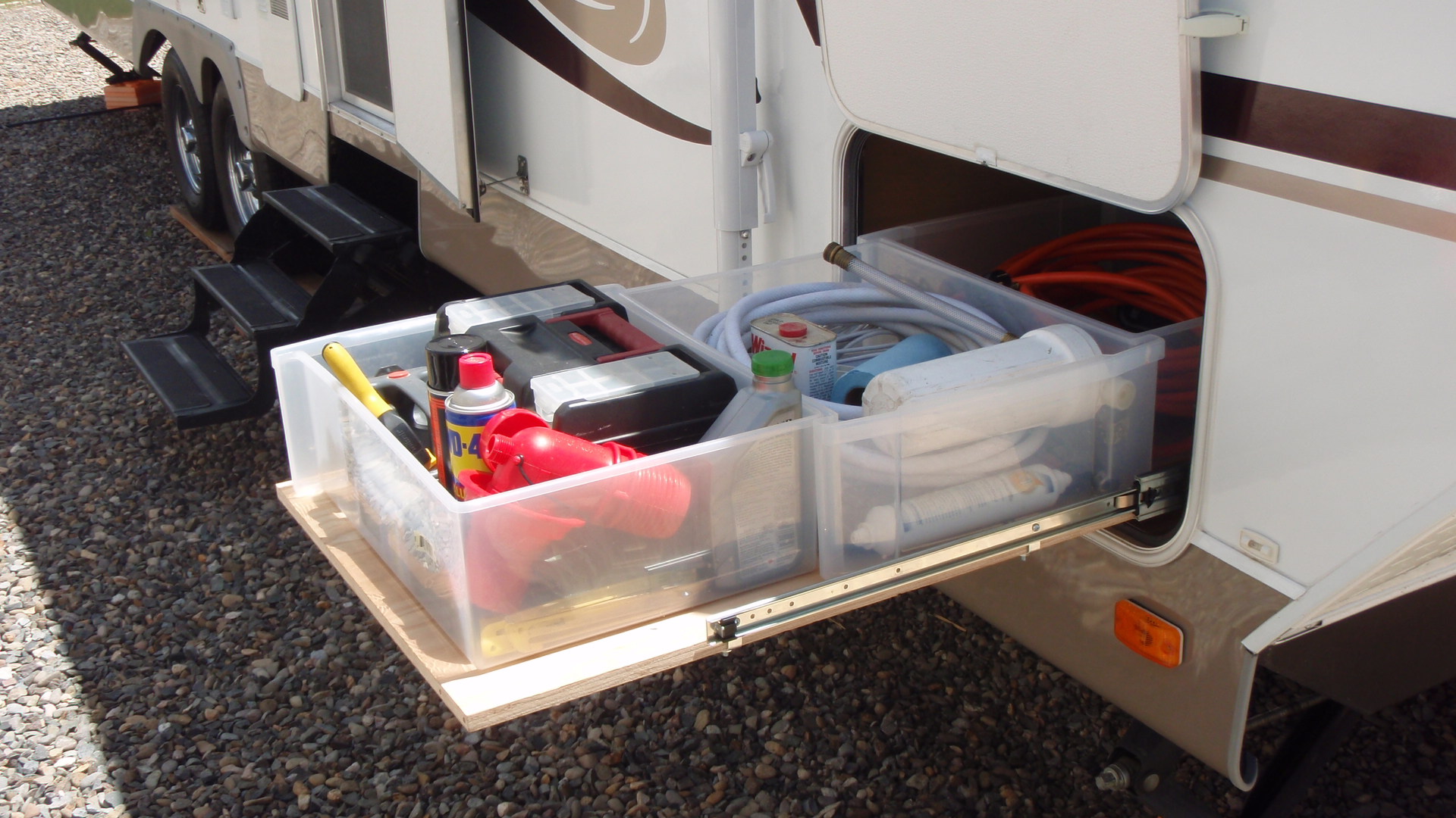 An automobile repair shop is an establishment where automobiles are repaired by auto mechanics and technicians. RV Sliding Storage and Cargo Trays | Good Sam Camping Blog