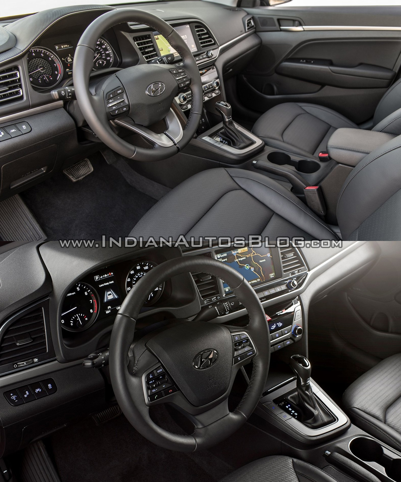 40.6 / 37.3 inches · leg room (front/rear): 2019 Hyundai Elantra Vs 2016 Hyundai Elantra Exterior Interior Amp Specs