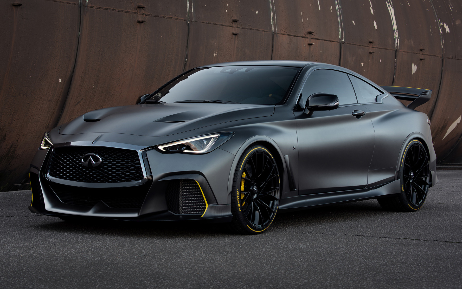 Front view of the 2016 . 2018 Infiniti Project Black S Prototype - Wallpapers and