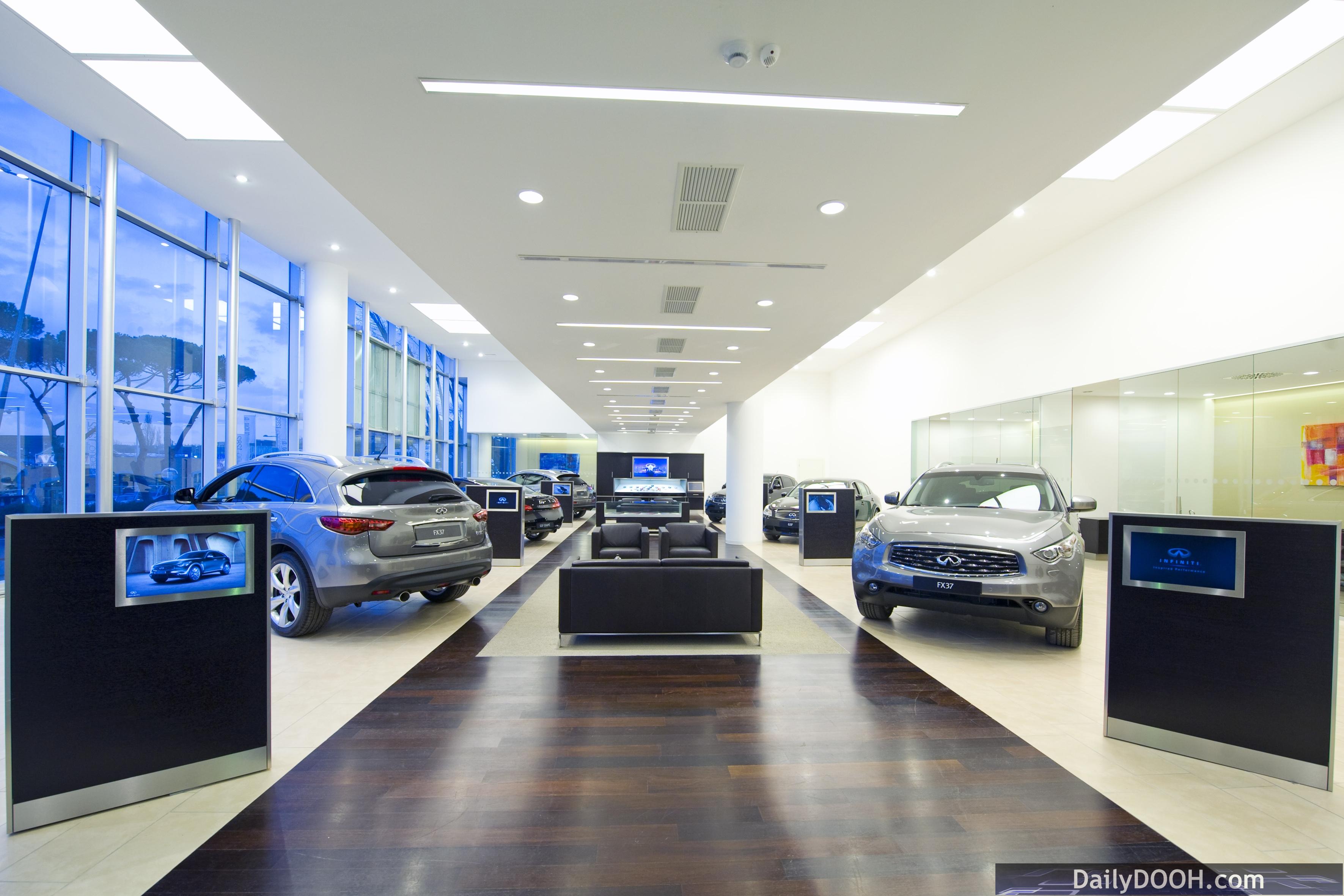 Please feel free to explore our website to see our extensive inventory of new and used cars and suvs. DailyDOOH Â» Blog Archive Â» Scala-backed Signage At Infiniti Showrooms