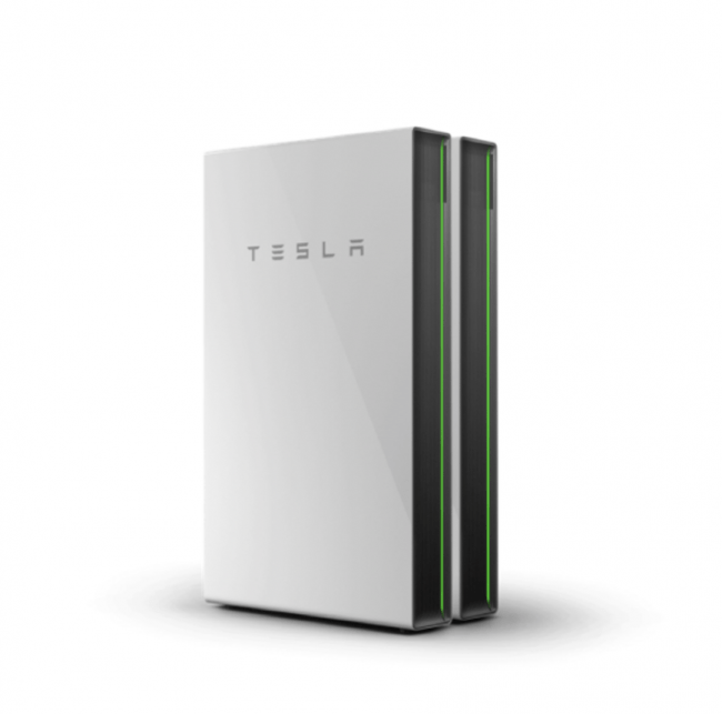 The tesla powerwall has a storage capacity of 13.5 kwh, a continuous power output of up to 9.6 kw, and three operating modes: 2 X Tesla Powerwall