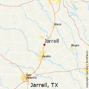Map of Jarrell, Texas Property Tax Rate