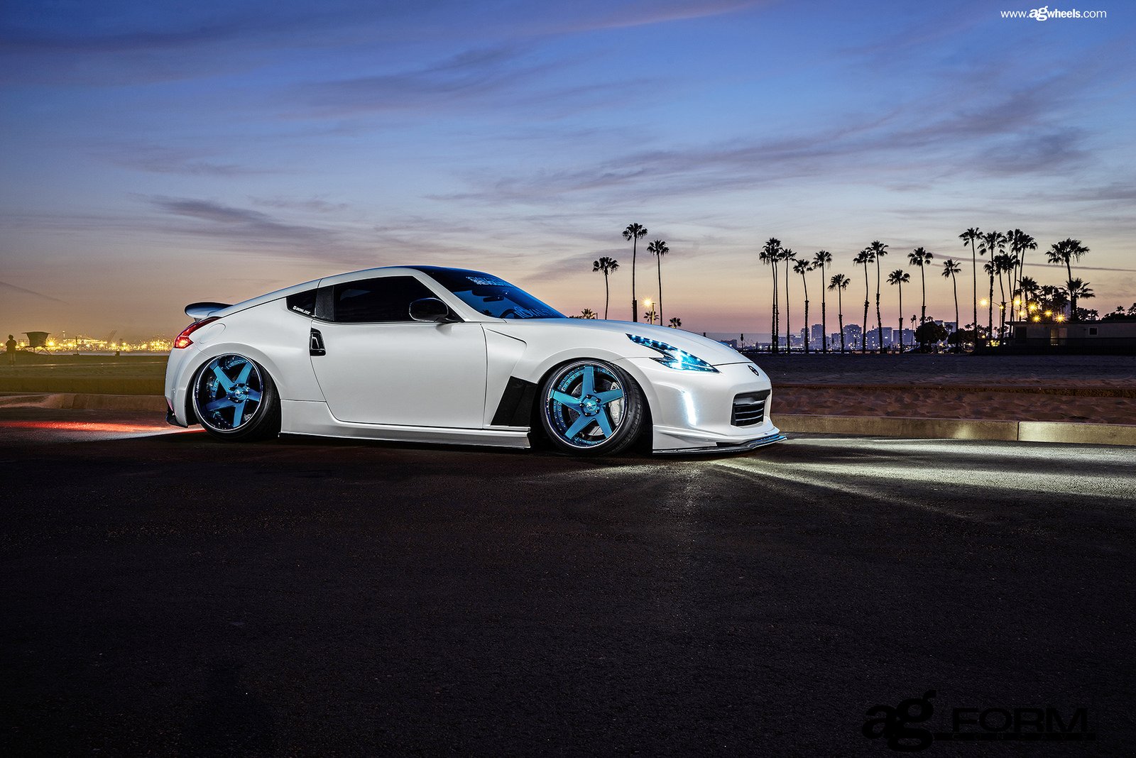 Compared to the 370z, the 350z also has a slightly larger/wider profile. nissan, 370z, White, Cars, Modified Wallpapers HD