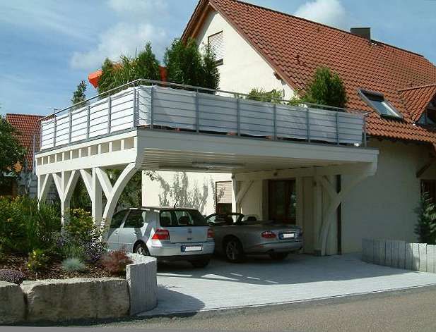Carport central works with the best manufacturers across the country, having all structures shipped and installed by industry experts. Balkon-Carports mit Terrasse - Carports Holz - Stahl - Alu