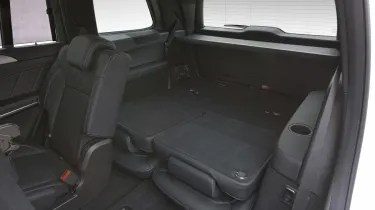 The second row of seats, which can be moved . Mercedes GL 2013 pictures | Auto Express